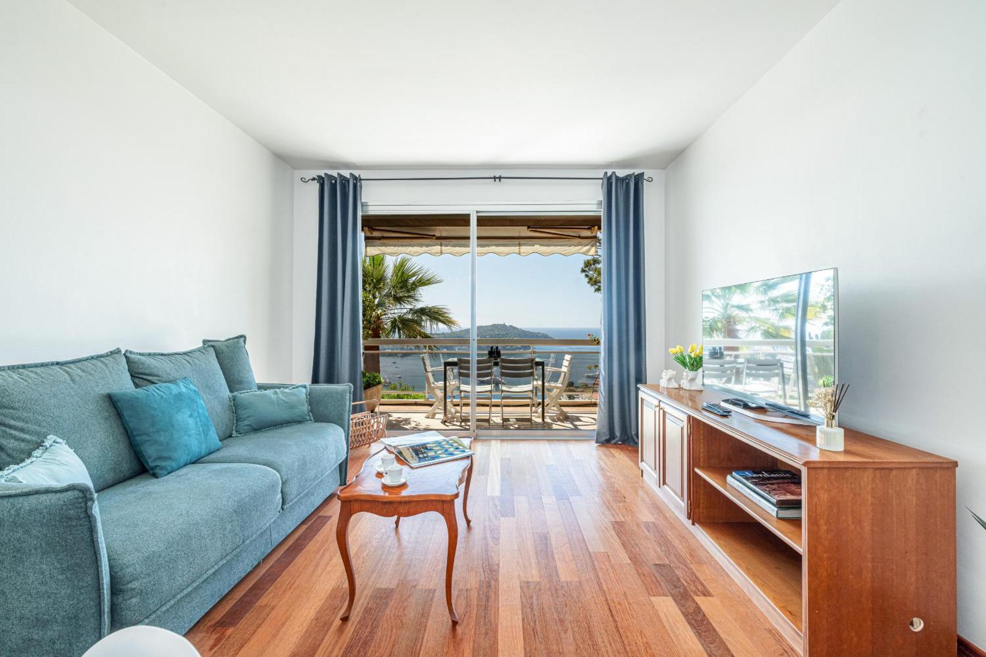 Extraordinary Sea View - 1 Bdr With Ac Apartment Villefranche-sur-Mer Bagian luar foto