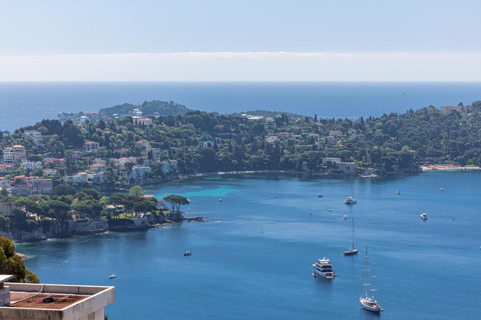 Extraordinary Sea View - 1 Bdr With Ac Apartment Villefranche-sur-Mer Bagian luar foto