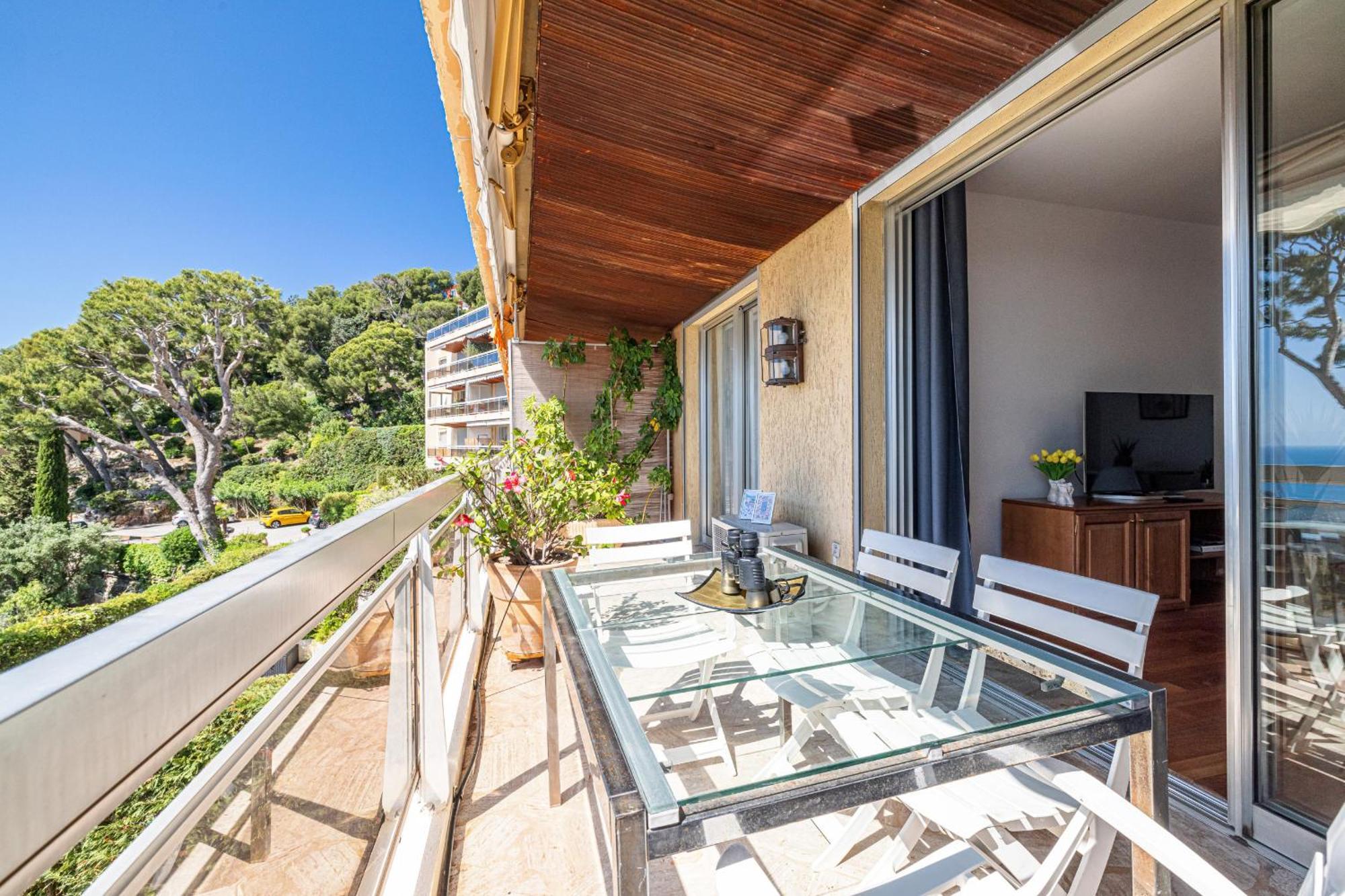 Extraordinary Sea View - 1 Bdr With Ac Apartment Villefranche-sur-Mer Bagian luar foto