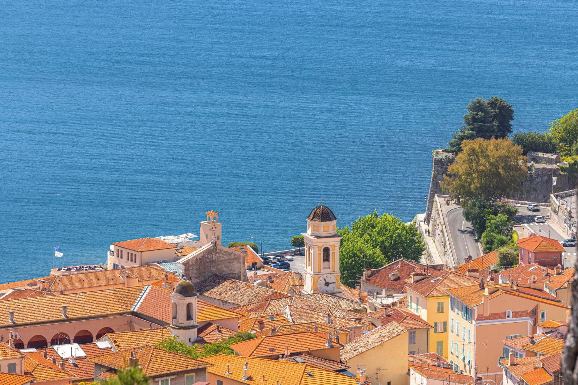 Extraordinary Sea View - 1 Bdr With Ac Apartment Villefranche-sur-Mer Bagian luar foto